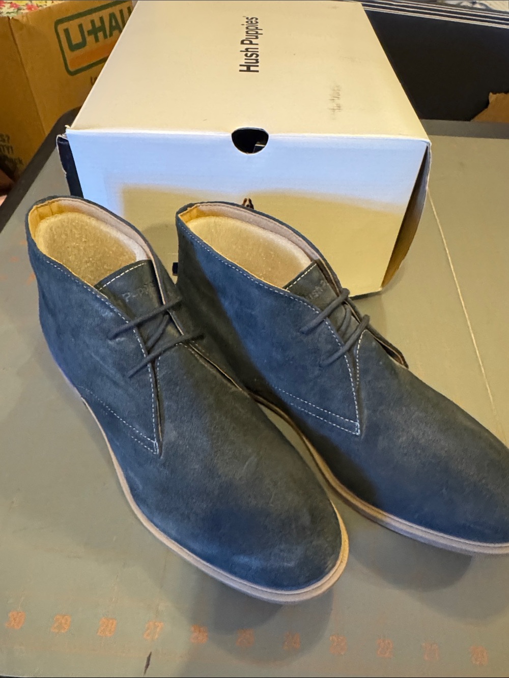 Hush Puppies Women’s Navy Suede Chukka Boots